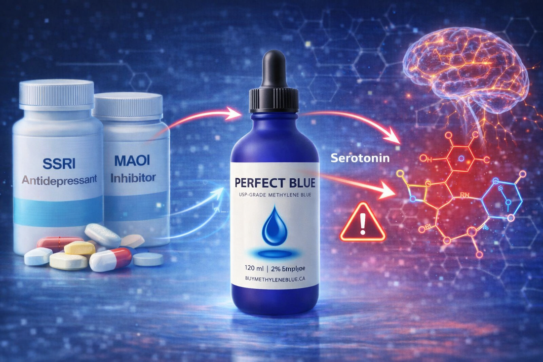 Methylene blue medication interactions and safety information