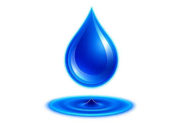 A methylene blue drop